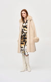 Joseph Ribkoff Faux Feather Coat 243923