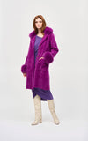 Joseph Ribkoff Faux Feather Coat 243923