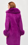 Joseph Ribkoff Faux Feather Coat 243923