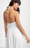 Lez a Lez White Midi Dress 8224L