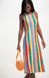 Lez a Lez Midi dress with side slit 8559L