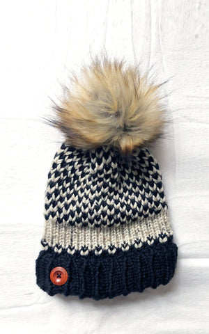 miXmiX tuque en laine artisanal- Mixed