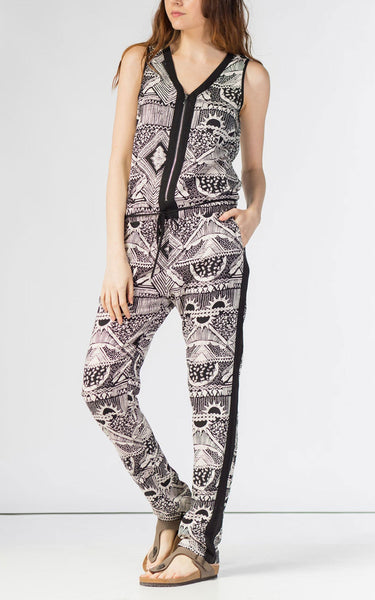 Point Zero zip-front printed Jumpsuit 8517001