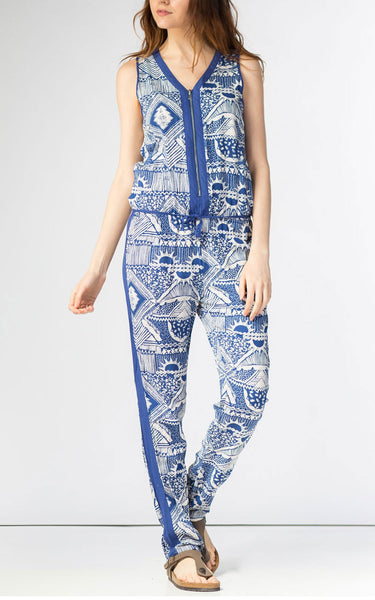 Point Zero zip-front printed Jumpsuit 8517001