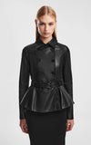 Rudsak Leather Peplum Jacket 'Gabrielle'