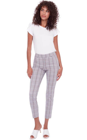 Up Plaid Ankle Pant 68024