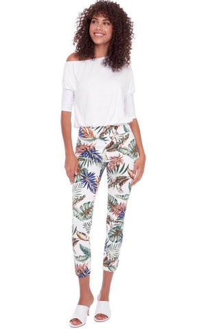 Up Lotus Petal Slit Ankle Pant